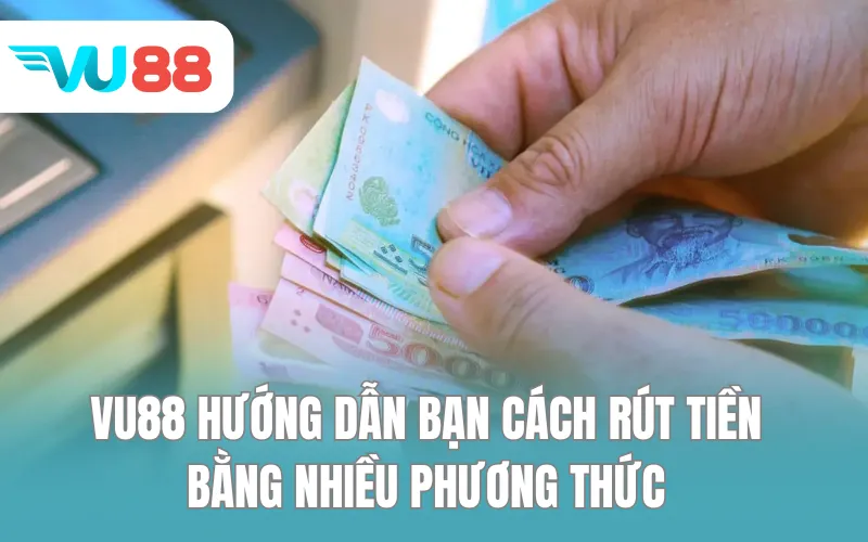 VU88 hướng dẫn bạn cách rút tiền bằng nhiều phương thức
