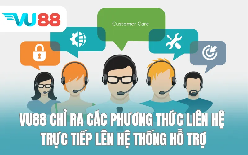 VU88 chỉ ra các phương thức liên hệ trực tiếp lên hệ thống hỗ trợ