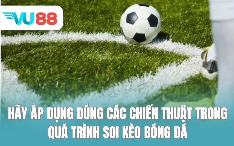 Hãy áp dụng đúng các chiến thuật trong quá trình soi kèo bóng đá